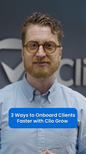 Clio on Instagram: "Still stuck in a time-consuming client intake process? Here are 3 powerful ways to onboard new clients faster using Clio Grow. 🚀 Want to turn Clio into your firm’s most valuable tool? Follow us for weekly tutorials that help you work smarter, serve clients better, and grow your practice with confidence. 👏 #GoClio #ProductTutorials #ClioGrow #ClientIntake #LawFirmGrowth"