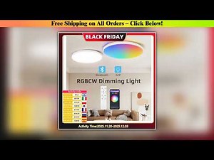 72W Modern Led Ceiling Lamp 110V 220V Rgb Dimmable Smart Led Lights With Remote Control Ceiling
