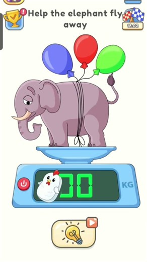 Dop5 (delete one part) Level -5556 Help the elephant fly away 🐘#dop5 #shortvideo #viralshorts