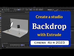 Create a studio backdrop using Extrude in Cinema 4D 2023 @MaxonVFX​