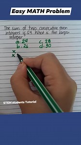 1.3K views · 3 comments | Easy MATH Problem that You Must know #math #tutorial | STEM students PH | Facebook