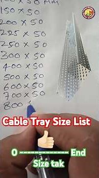 Cable Tray Size List in Electrical #cabletray