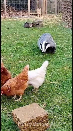 Badger vs Cat & Dog – The Wildest Animal Fight You’ve Ever Seen! #animals #wildanimals #viralvideo
