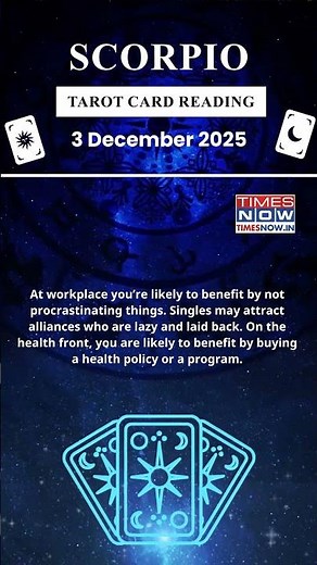 Scorpio Tarot Card Reading | 3 December Zodiac | Astrology & Prediction of the Day | #short #tarot