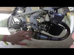 MBK 51 en cour de modif - Partie 2: pot d'échappement, pédale lanceur et barre de renfort