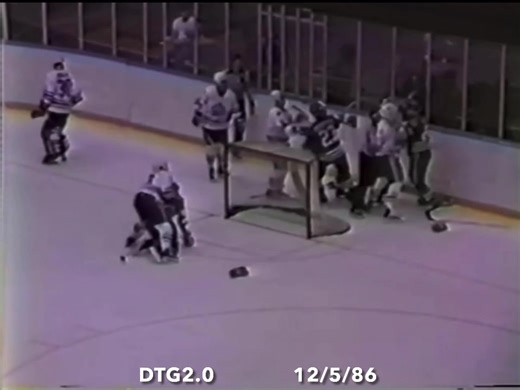 Rochester’s rugged Jay Fraser and Bingo’s Chainsaw Shane Churla fought 4 times over the course of 2 games in an 8 day span - good lord. December 1986 from The War in Rochester NY 👊 | Drop The Gloves 2.0
