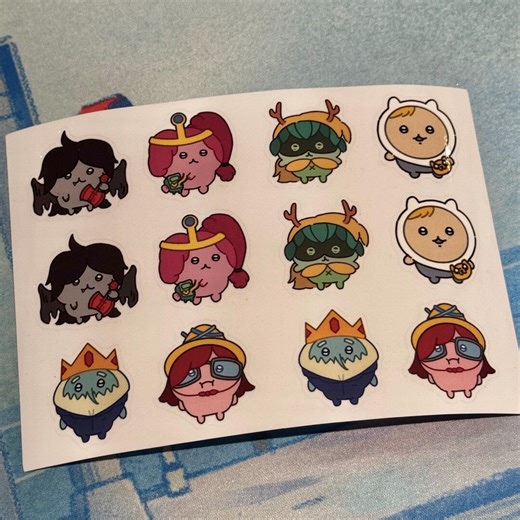 Adventure Time X Chiikawa Stickersheet - Etsy Canada