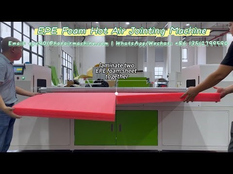 Hot Air EPE Foam Sheet Joining Machine | Wider Sheet Lamination Solution