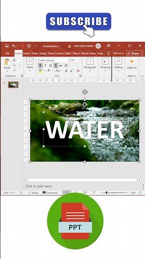 Water animation #impress #msword #excel #powerpoint #animation #presentation #libreoffice