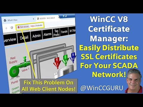 WinCC V8 Certificate Manager 🔐 Create & Manage SSL Certificates #WinCCGURU