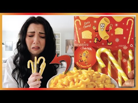 We Tried Mac & Cheese Flavoured Candy Canes (DISGUSTING)