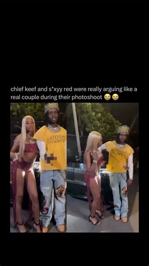 Hoods Finest on Instagram: "Chief Keef and S*xyy Red arguing over a bottle of water makes it look like they’re a real couple 😭😭"