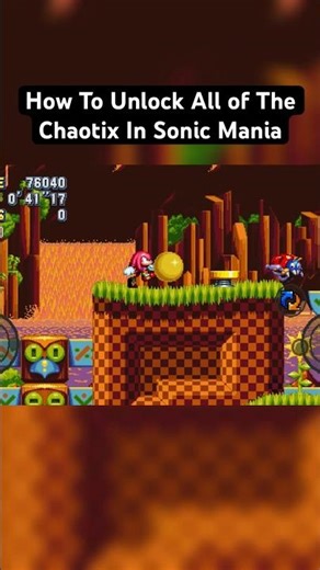 How To Unlock All of The Chaotix In Sonic Mania #sonicmania #sonicthehedgehog