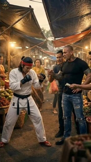 pesilat putih vs preman yang meresahkan warga ‼️#shorts