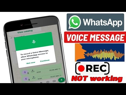 How to Fix WhatsApp Voice Record Message Not Working | WhatsApp Voice Recording problem