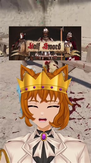 Half sword is a game #vtuber #fyp #halfsword #femboy