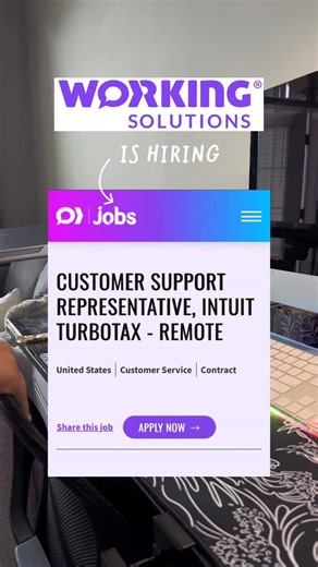 FlexJobs | Remote & Flexible Job Search on Instagram: "THOUSANDS of remote TurboTax support jobs available NOW‼️ @workingsol is hiring for their biggest program: @turbotax customer support. This is fully remote with flexible scheduling from 7am to 11pm every day. No prior tax experience needed, just solid people skills and the ability to help customers navigate their questions. This is perfect timing if you need extra income for holiday expenses or want to start the new year with better financia