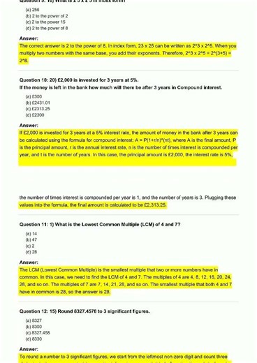 GCSE Math Practice Test! Trivia , Flashcards & video