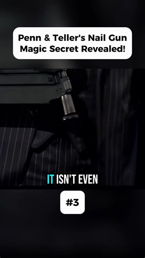 Penn & Teller’s Nail Gun Magic Secret Revealed | Part 3 #PennAndTeller #illusionrevealed #magicrevealed #usa #MagicSecret