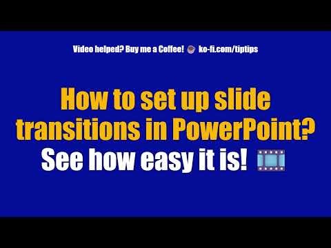 How to set up slide transitions in PowerPoint? See how easy it is! 🎞️