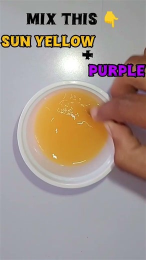 Colour mixing 💜💛 #shorts #colormixingmagic #colormixing #youtubeshorts #coloring #colors #short