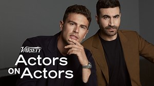 42K views · 739 reactions | Brett Goldstein and Theo James team up to discuss ‘The White Lotus’ blurring reality and being ‘f—ing insane’ for juggling ‘Ted Lasso’ and ‘Shrinking’ at once. | Variety Actors on Actors https://wp.me/pc8uak-1lCAm7 | Variety | Facebook