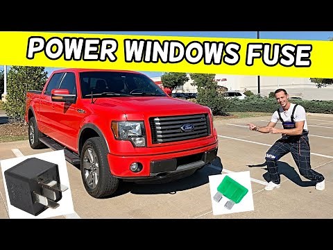 FORD F150 F-150 POWER WINDOWS FUSE LOCATION REPLACEMENT 2014 2013 2012 2011 2010 2009