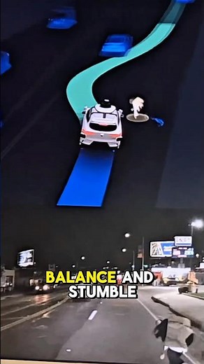 Robotaxi Instantly Swerves to Save Scooter Rider in Fall! Incredible AI Reflexes! #Waymo #autopilot