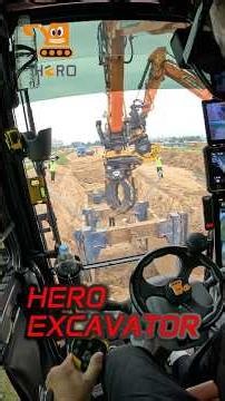 운전석 POV, 굴착기 두 대의 완벽한 팀플레이 #영웅건기 #develon #DNG #powergrapple #construction #ts판넬 #가시설작업 #xpanner