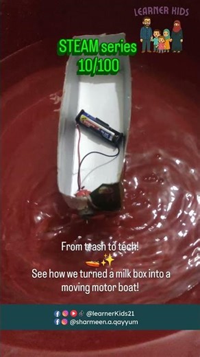 Motor Boat using recycling materials | STEAM for Kids | Homeschooling | Science Activities