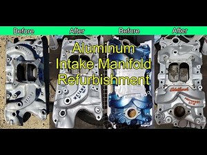 Edelbrock and Weiand Intake Manifold Refinishing and Raised Letter Coloring