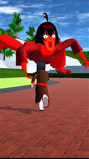 mio see monster and run back 🤣 #sakuraschoolsimulator #gamer #gamer #sakura #videogamer #sss #funny