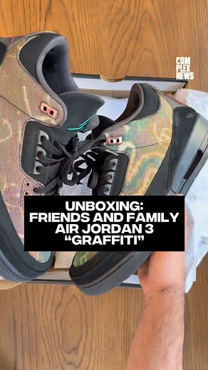 Here’s a detailed unboxing of the F&F Air Jordan 3 “Graffiti” inspired by the graffiti in Jordan ads, do you think Jordan Brand should drop these 🤔 | Complex Sneakers