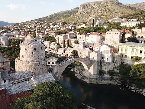 Mostar Stari most (Old bridge) - 4K drone film