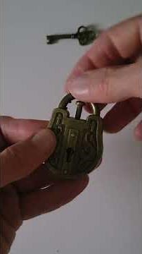 How to solve lock and key puzzle