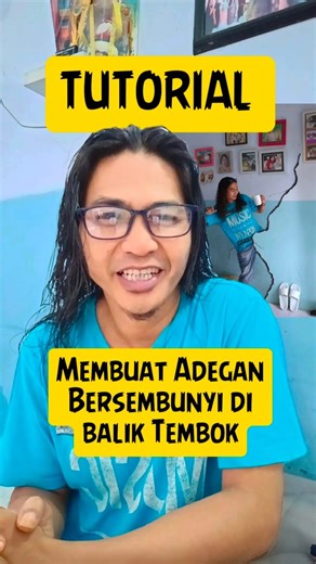 19K views · 663 reactions | TUTORIAL membuat adegan bersembunyi di balik tembok❗Semoga bermanfaat kita tetap di beri sehat sukses dan selalu semangat berkarya #tutorial #editvideo #tipsandtricks | Ari Rubiyanto | Facebook