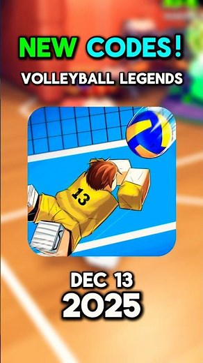 NEW CODES in Volleyball Legends UPDATE 49! | December 13, 2025