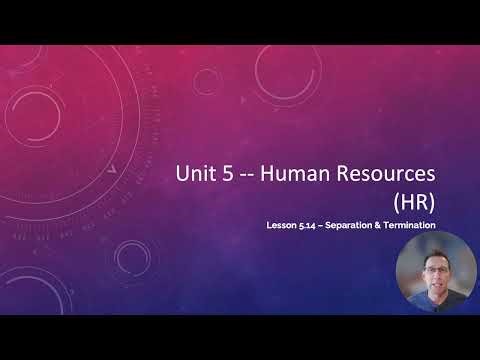 Lesson 5-14 Separation & Termination