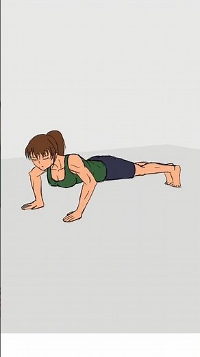 Day 24 – Push-Up Animation 💪🔥 #Day24 #PushUpAnimation #AnimeWorkOut #LearnAnimation