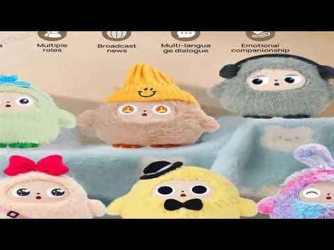 AI Plush Toy W/Smart Voice&LED Eyes,Interactive Companion for Kid/Adult?Gift-ReadyRechargeable