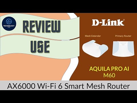 D-Link Aquila Pro AI M60 AX6000 WiFi 6 Smart Mesh Router Review Unbox & Use