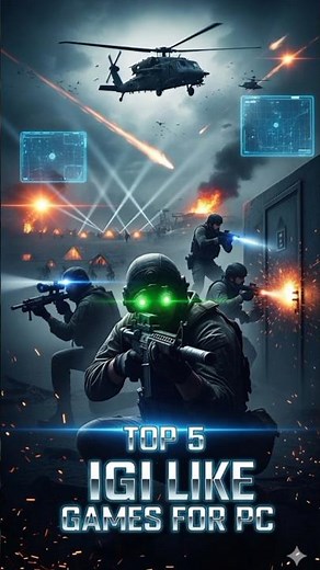 Top 5 Best IGI Like Games for PC #igilikegames #pcshootergames #top5games #stealthgames #gaming2025