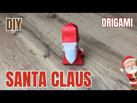 Origami 3D Santa Claus Tutorial🎅 | DIY Christmas Craft Santa From Paper Easy | Origami Santa Claus