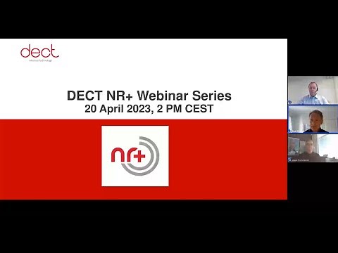 DECT Forum Webinar Series: Introduction to DECT NR+ - webinar 1