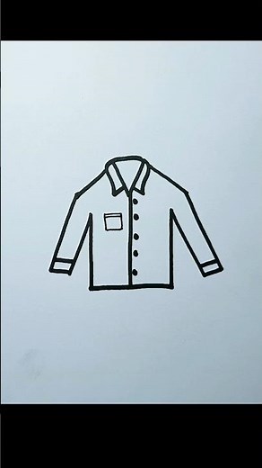 How to draw a shirt easy | Shirt drawing step by step |