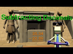 Subtracting Decimals - Mage Math 5th Grade Video - Videos For Kids