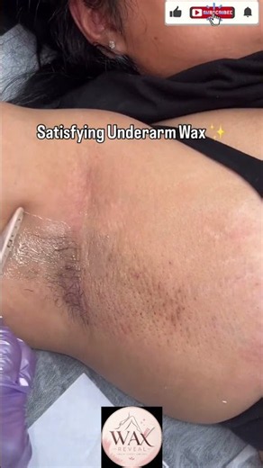 Satisfying Underarm Waxing Experience #waxing #asmr #satisfying