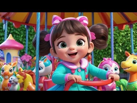Toy Merry Go Rounds Go Twirl Twirl Twirl | English Nursery Rhyme | Kids Songs | Baby Music