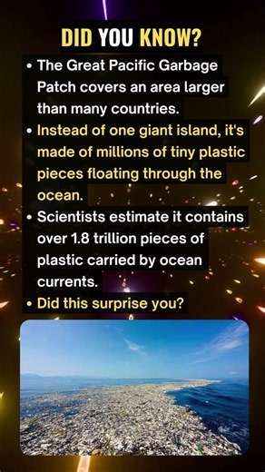 Great Pacific Garbage Patch 1 8 Trillion Pieces of Plastic #facts