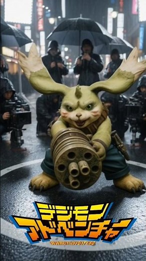 Digimon: Terriermon Evolution Film Set Behind the Scenes in Real Life #digimon #terriermon #ai